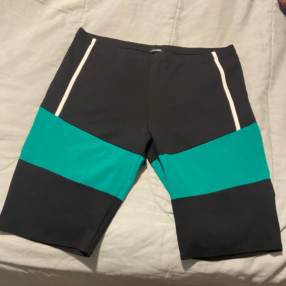 FashionNova Color Block Biker Shorts